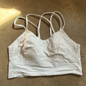 Lululemon White Strappy Bralette
